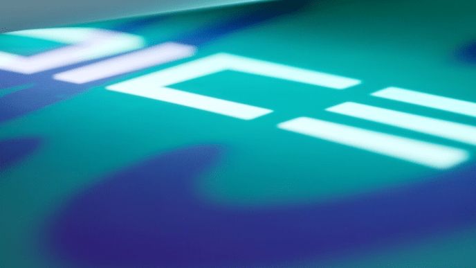 The word DICE written in capital letters in white over a green and blue background.