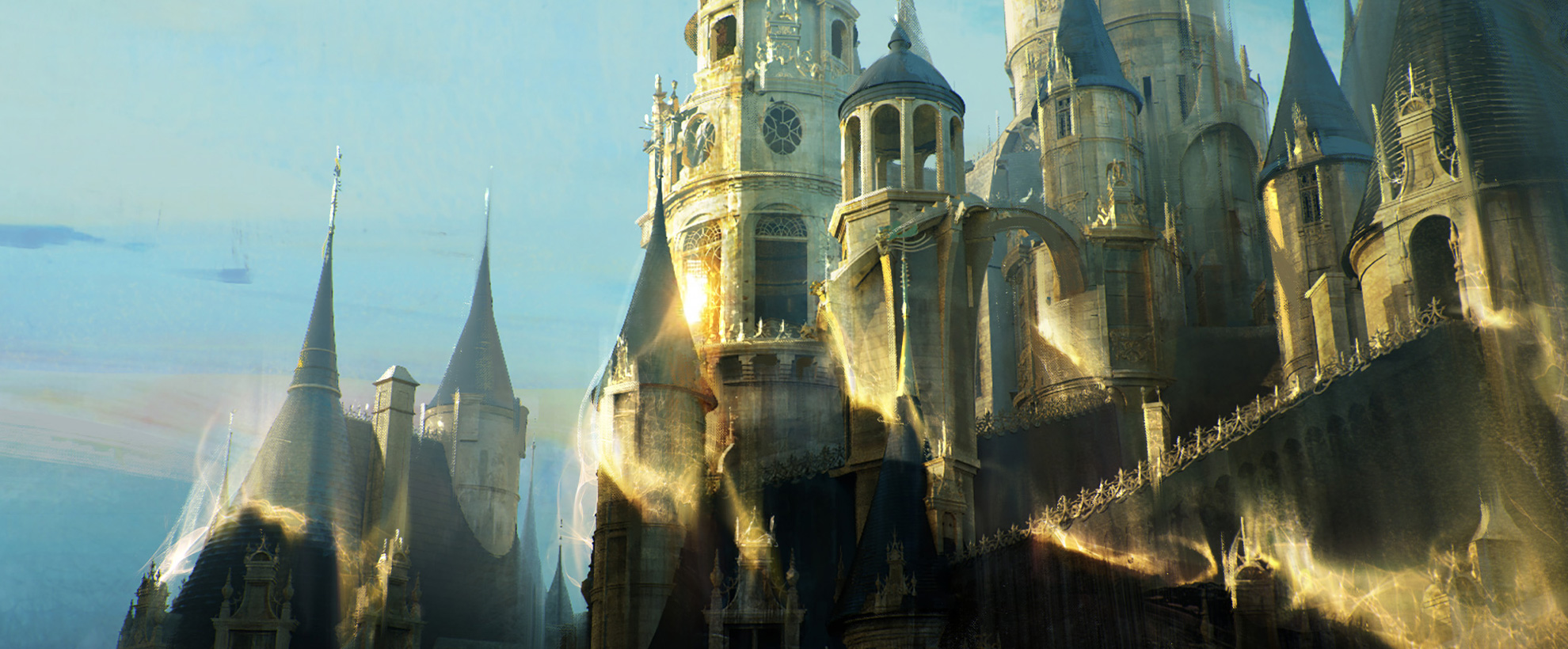 Concept Art for the castle in Beauty and the Beast