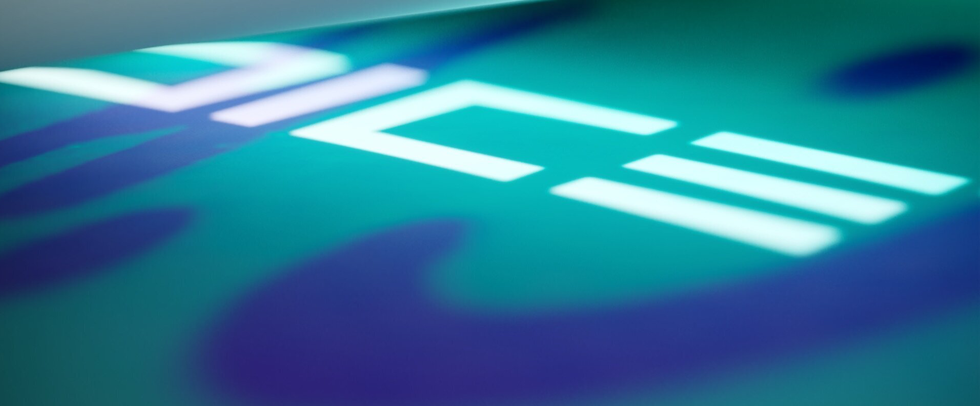 The word DICE written in capital letters in white over a green and blue background.