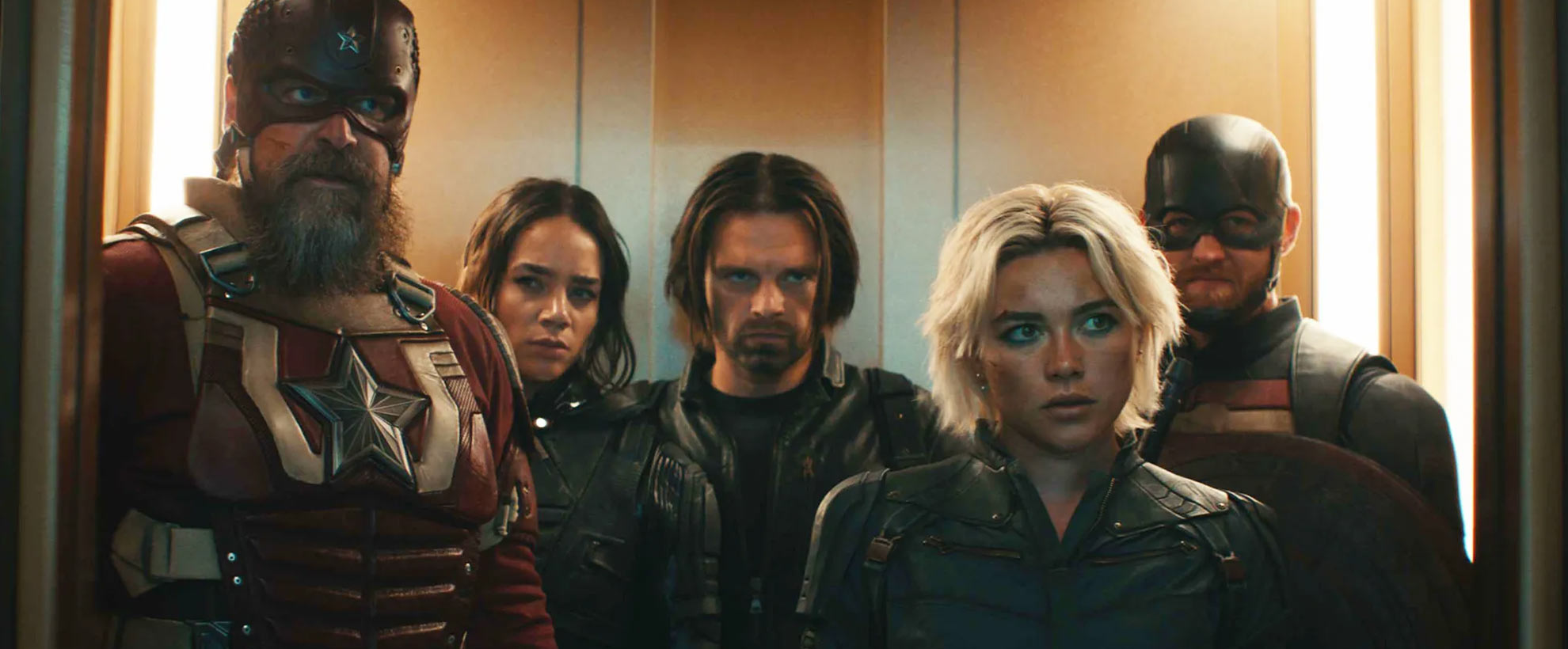 The case of Marvel's Thunderbolts in an elevator