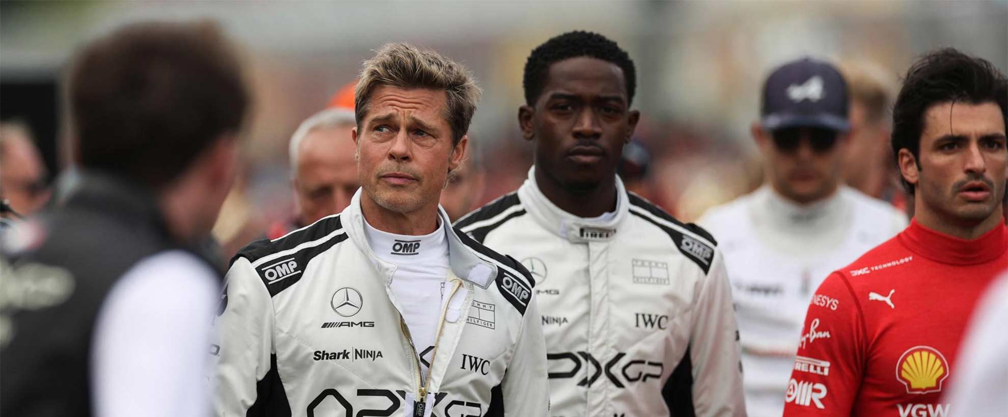 Brad Pitt in F1, which features visual effects from Framestore