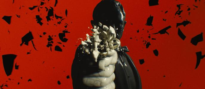 james bond animated as a sculpture
