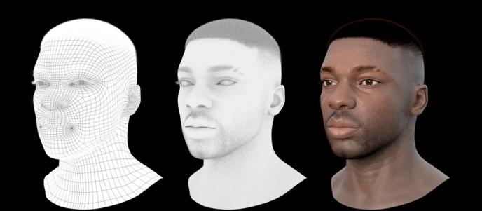 render process of kiyan prince head