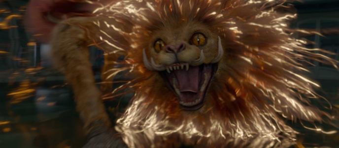 zouwu best roaring with its mane sparked up