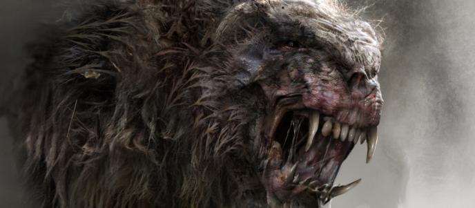 close up of a chimera creature