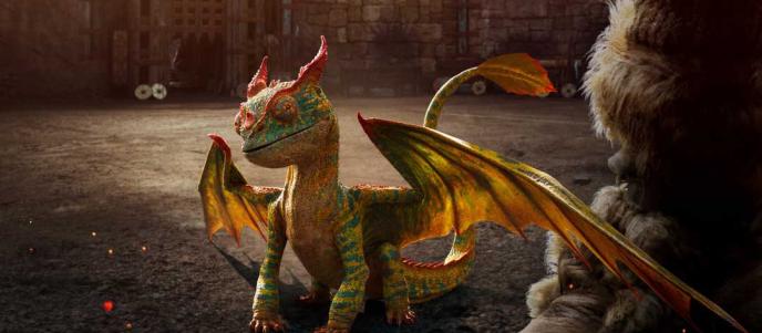 A small CGI dragon in How To Train Your Dragon