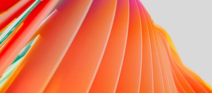 An ambient background of orange ridges