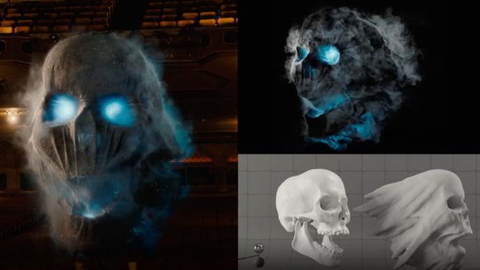A VFX breakdown of a ghoul in Disney's Just Beyond