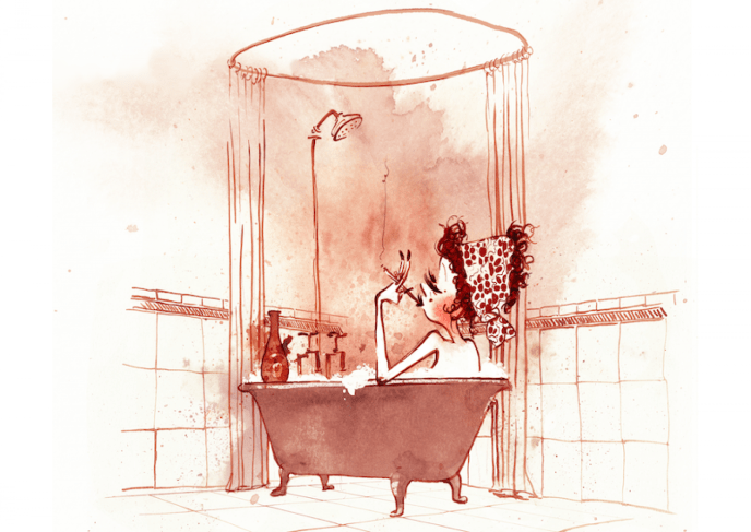 Sketches of Cletus' mother 