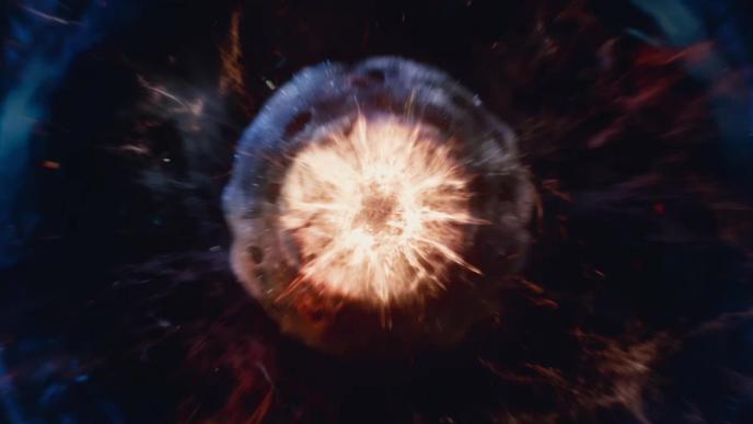 cg animation of a supernova