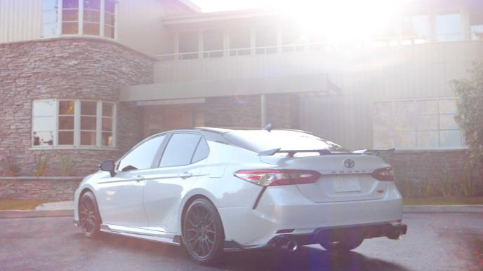 back shot of a toyota car
