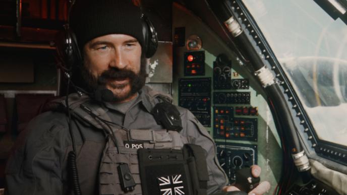 cg animated cockpit and war pilot from call of duty warzone game