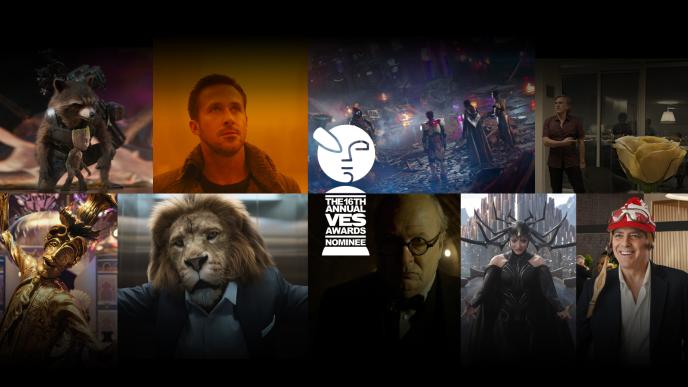 ten tiles of ves nominated films