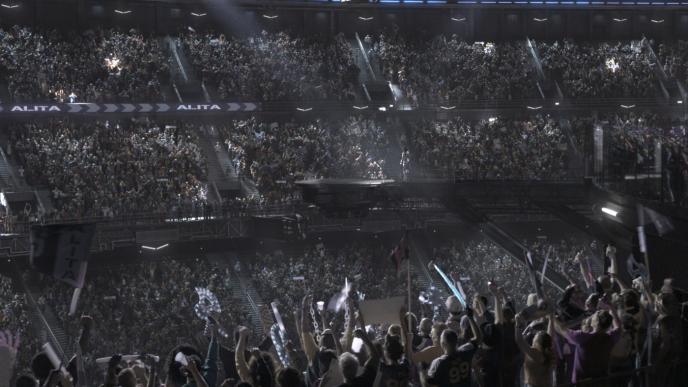 a stadium full of spectators in iron city