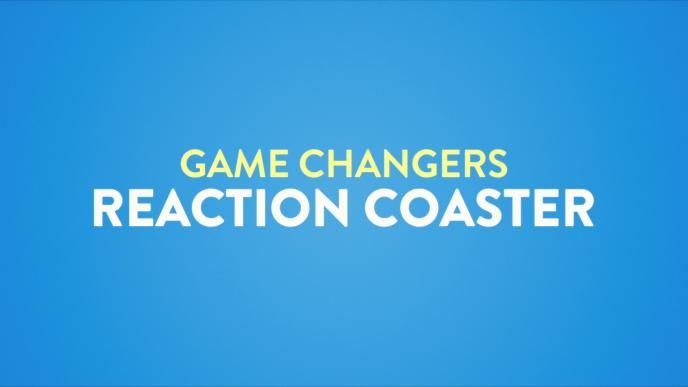 game changers reaction coaster text