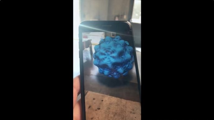 animated coral on a chair
