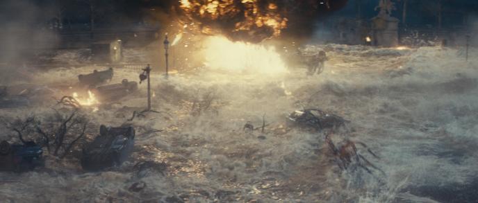 an explosion from a scene in edge of tomorrow