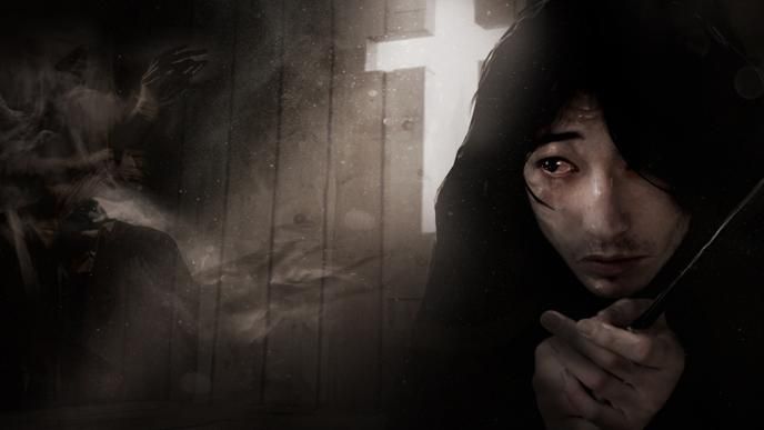 concept art of an obscurus eerily creeping towards credence barebone