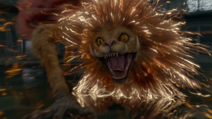 zouwu best roaring with its mane sparked up