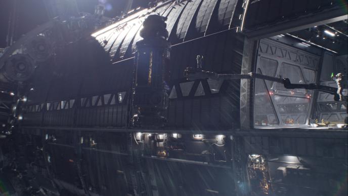 exterior of a spacecraft