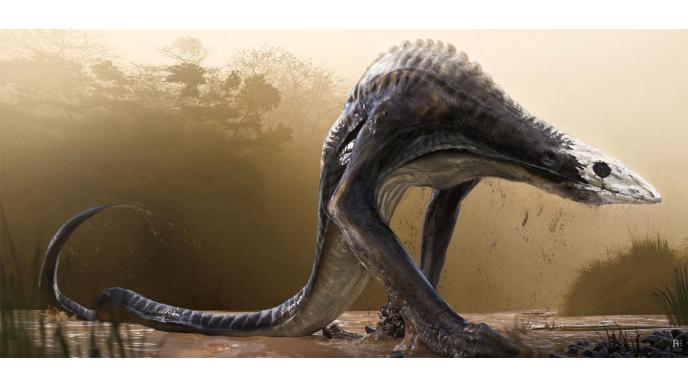 concept art of a skullcrawler