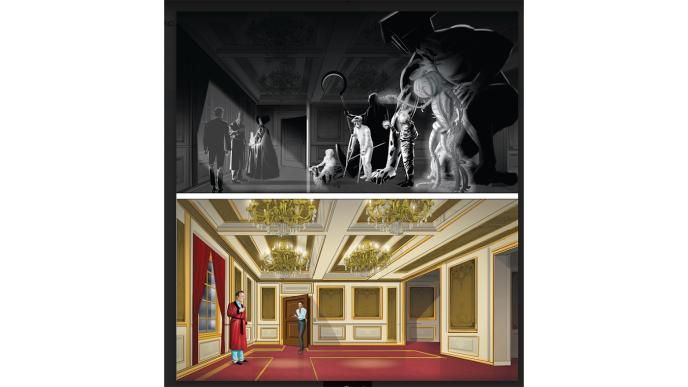 nixon's demons comic book pages