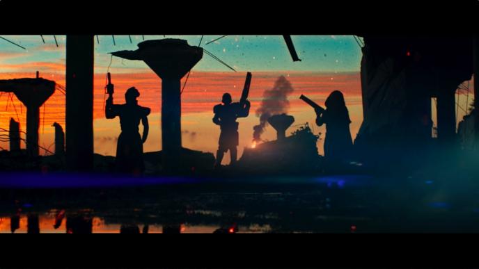 animated action scene shadows and silhouettes