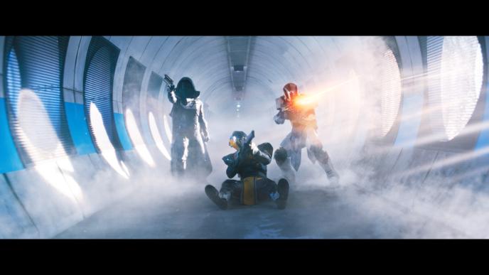 cg animated action characters mid battle