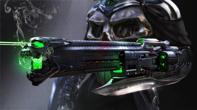 concept art of a close up of the machine skull arm tj miller avatar