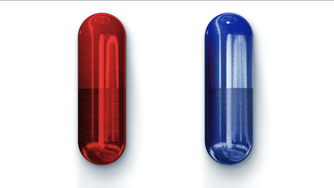 red pill and blue pill