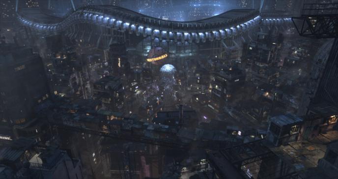 inside perspective of the Coliseum underground arena