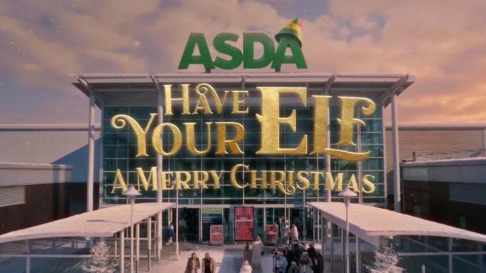 asda have your elf a merry christmas text logo