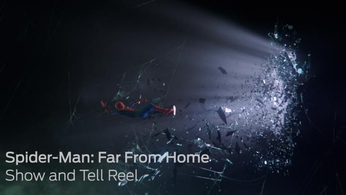 spider-man far from home show and tell reel poster