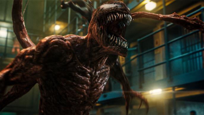 venom screaming with its mouth open