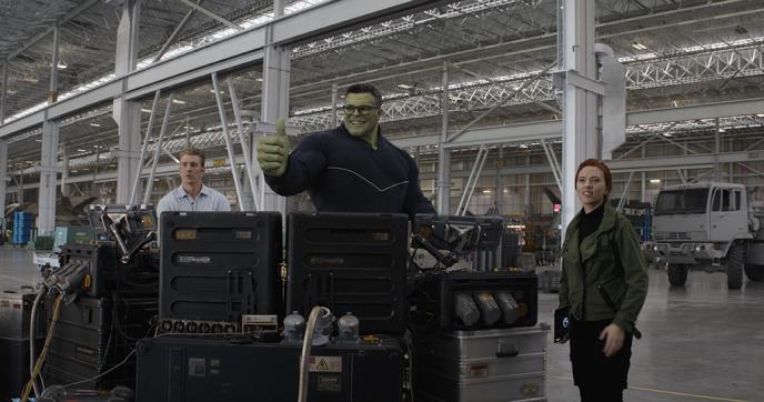 Chris Evans, Mark Ruffalo and Scarlett Johansson in Avengers: Endgame