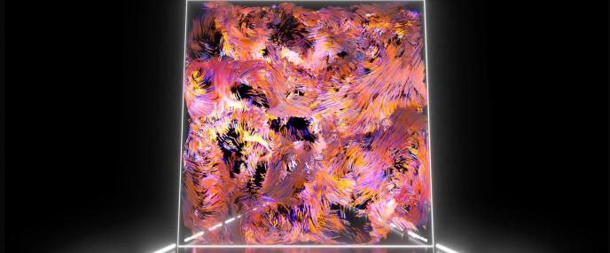 An abstract piece of art on a digital screen