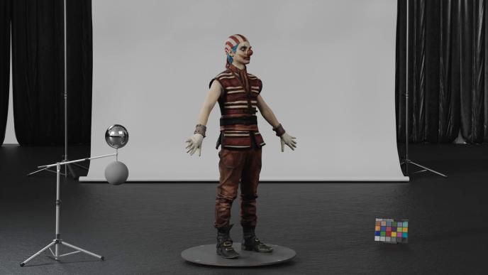 VFX turntable of Buggy from ONE PIECE