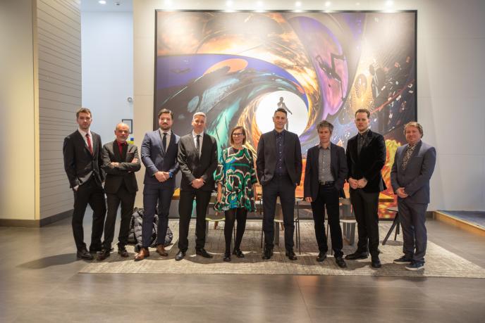 Framestore Company 3 team group photo before attending British Arrows