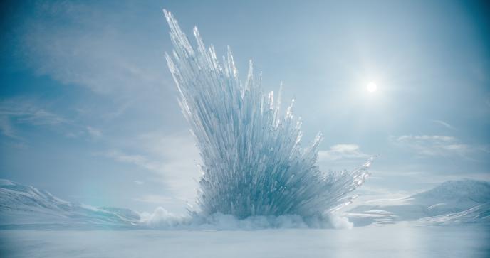 CG crystals in Superman film