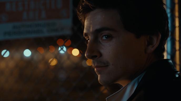 Close up of Timothée Chalamet for Lucid Motors 
