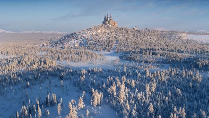 A snowy landscape