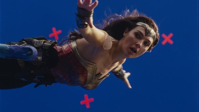 Before shot of Gal Gadot as Wonder Woman