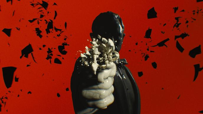 james bond animated as a sculpture