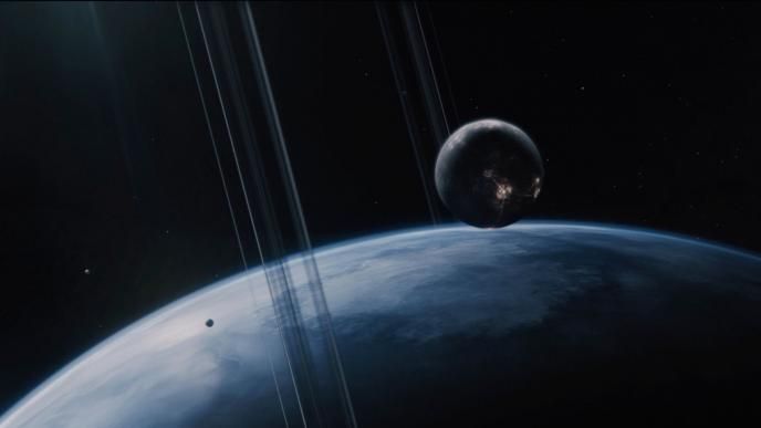 A planet seen from outer space