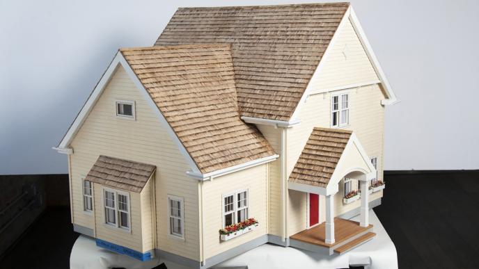 a scale model of a house