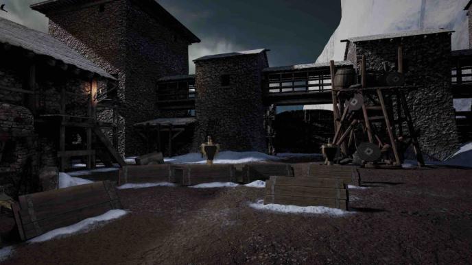 animated castle black