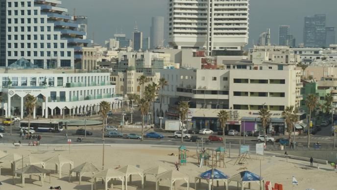 Tel Aviv landscape in Netflix's Hit and Run