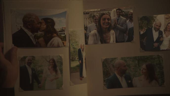 A wall of photos
