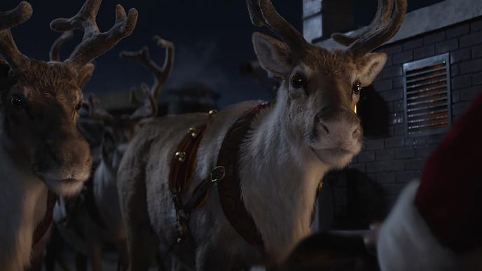 two animated reindeers