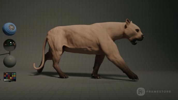 An in progress shot of the tiger rig